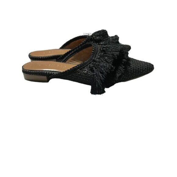 London Rag Shoes - London Rag Tassel Black Classic Pointed Flats Size 37